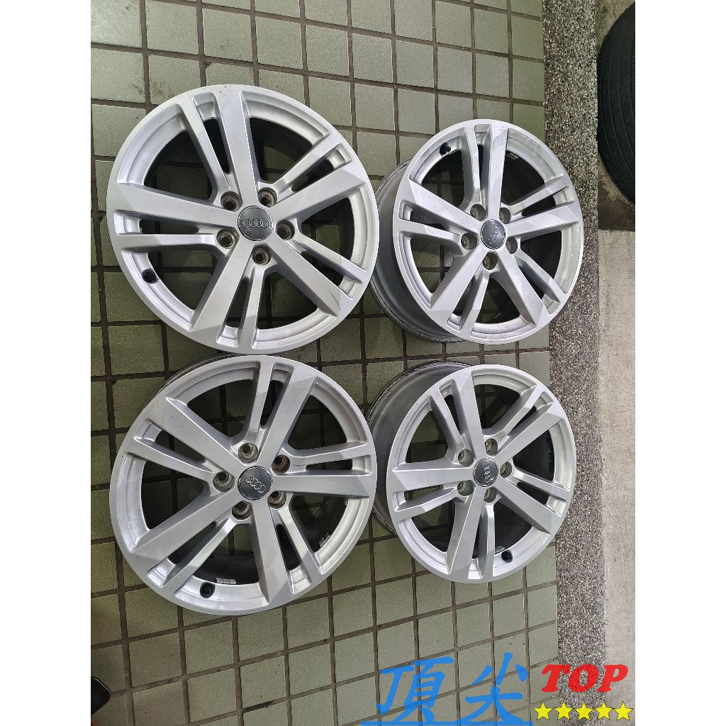 225/50-17米其林+中古鋁圈 AUDI Q3 17吋原廠鋁圈 5X112 7J ET40 外觀有小傷 無歪 無變形