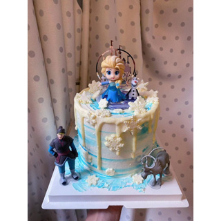 80後私房烘焙 冰雪奇緣 艾莎女王造型生日蛋糕