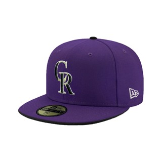 NEW ERA 59FIFTY 5950 MLB 球員帽 科羅拉多 落磯 紫 棒球帽 鴨舌帽【TCC】