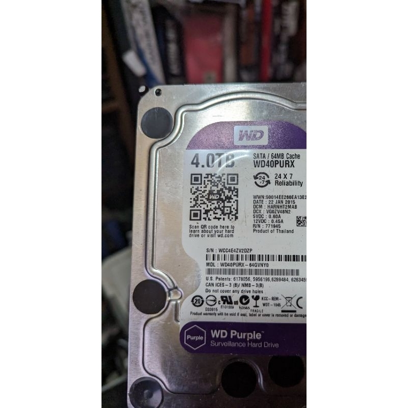 wd 紫標 4tb 硬碟 監控碟 故障