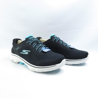 Skechers 125215WBKTQ GO WALK 7-CW 女健走鞋 寬楦 黑白青【iSport愛運動】