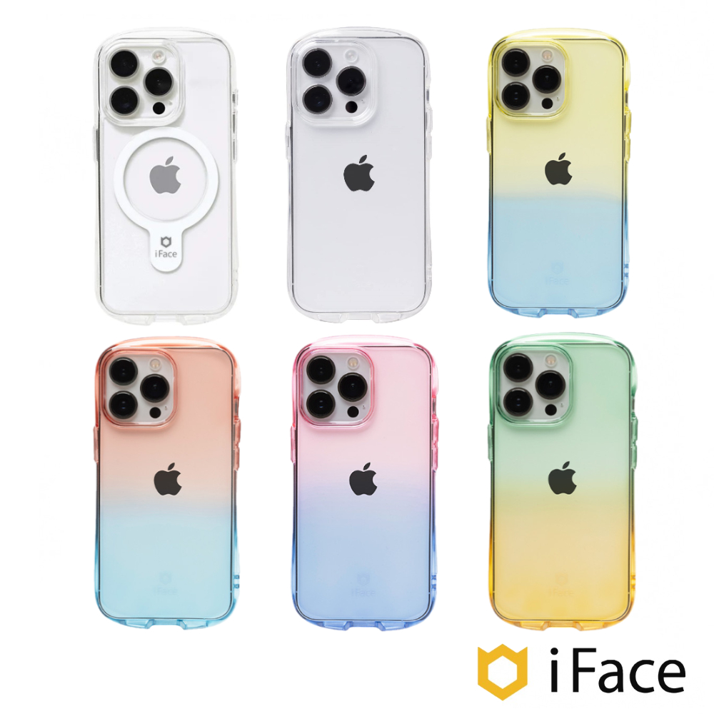 【日本iFace】iPhone 15 14 Pro Max Plus Look in Clear Lolly抗衝擊保護殼