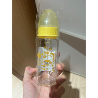 PiyoPiyo 黃色小鴨 標準口徑玻璃奶瓶(140ml）
