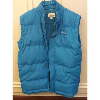 Giordano Junior藍色羽絨背心 二手近全新