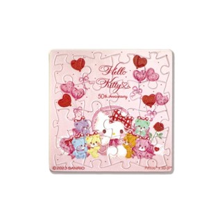 Hello Kitty【50周年】拼圖磁鐵16片-夢幻熊熊 墊腳石購物網