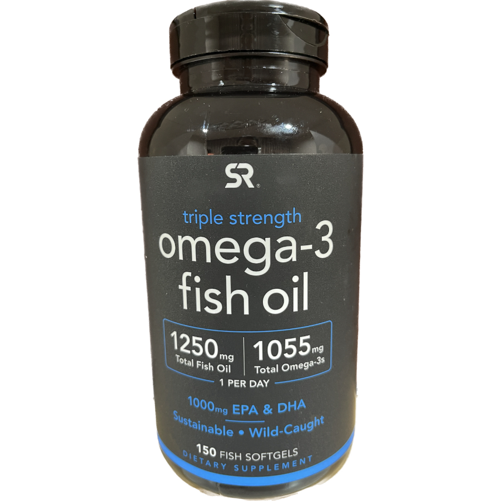 現貨美國好市多 Sports Research Omega-3 三倍強度魚油，150粒魚軟膠囊