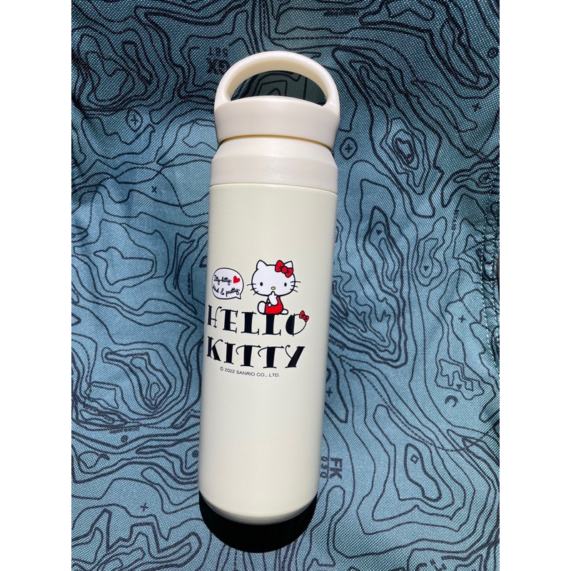 全新Hello kitty 正版雷標 手提不鏽鋼保溫瓶 450ml