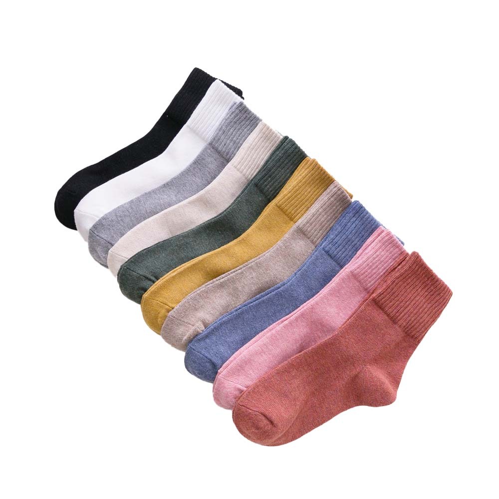 ◆Miin Shop◆  莫蘭迪系列中筒襪10雙入(10色各一) / 質感韓系