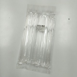 樂樂圍裙屋【5mm×20公分 單支包 透明 可彎吸管 平口 臺灣製】塑膠吸管 直式吸管 長吸管 包套吸管 飲料 冷飲