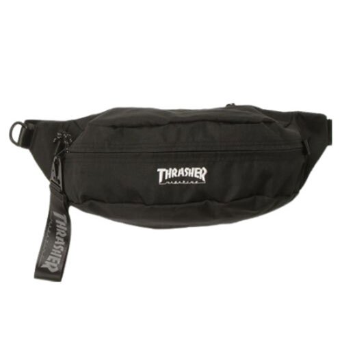 THRASHER 日本限定 R1928 WAIST BAG 腰包 / 側背包 (黑色) 化學原宿