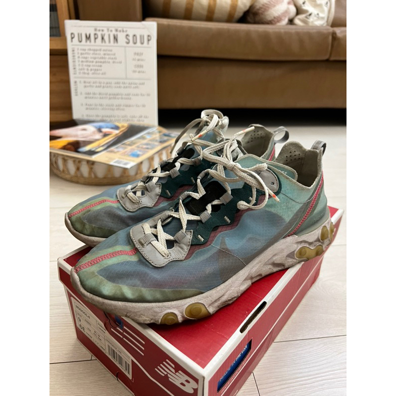 Nike React Element 87 “Royal Tint” 藍 AQ1090-400 半透明  us10