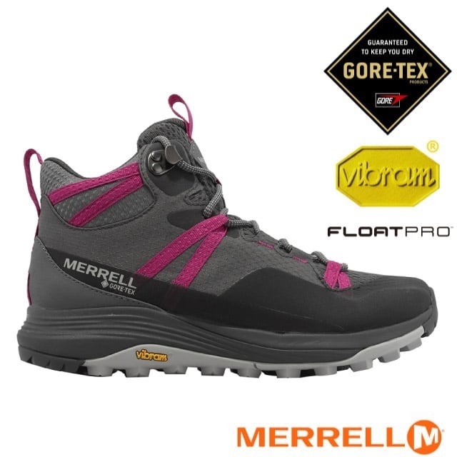 【美國 MERRELL】零碼79折送》女 款輕量防水中筒健行登山鞋 CORE-TEX 野跑鞋_ML500336