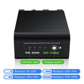 全解碼✅ NP-F980 電池 充電器 F980 F970 F960 F750 USB輸出 攝像機電池 攝像機電池充電器