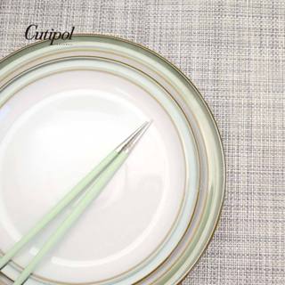 【Cutipol】GOA系列-多色柄霧銀面不鏽鋼-22cm筷子+筷架 單件商品 葡萄牙手工餐具