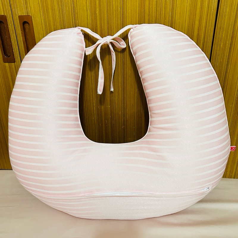 「二手」UniBABE優貝比 授乳枕 哺乳三用U型枕-粉色緹花