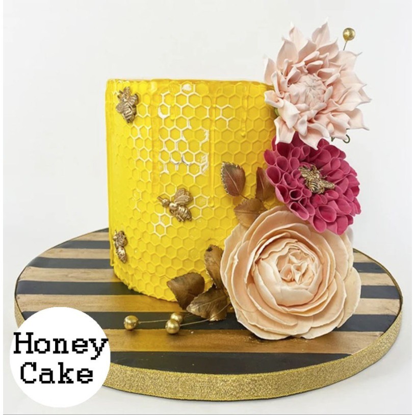 蜜蜂蜂巢翻糖蛋糕巧克力矽膠模具/烘焙液態矽膠模具