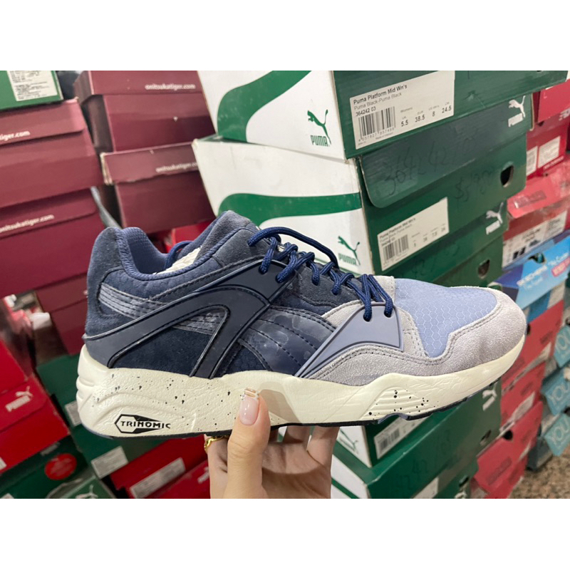 大灌體育👟出清特賣 過季商品 puma 9527 PUMA CORE R698 藍色 男 休閒鞋 36134101