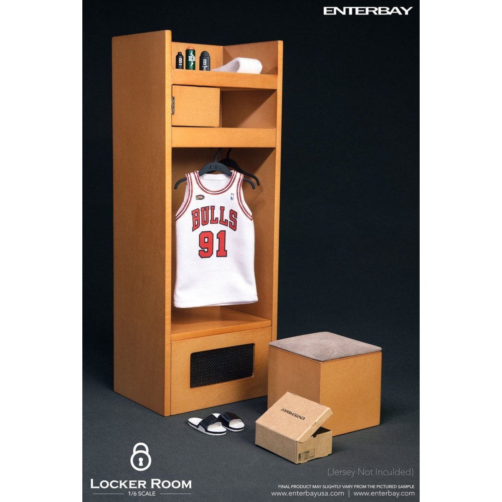 ENTERBAY : 1/6 NBA球員專屬木製 更衣室