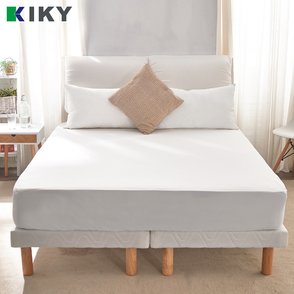 【KIKY】高腳包布床底 一件組 台灣製造｜收納大空間 雙人5尺✧不含床頭.床墊