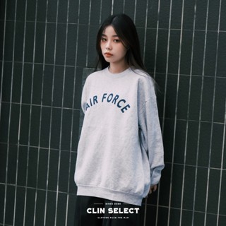 西林 CLIN｜古著｜美軍公發大學T 古著 秋冬 素色 長袖 二手 印花 軍隊 陸軍 空軍