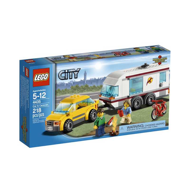 二手 有現貨 Lego 4435 Car and Caravan 汽車和露營車 city系列 絕版