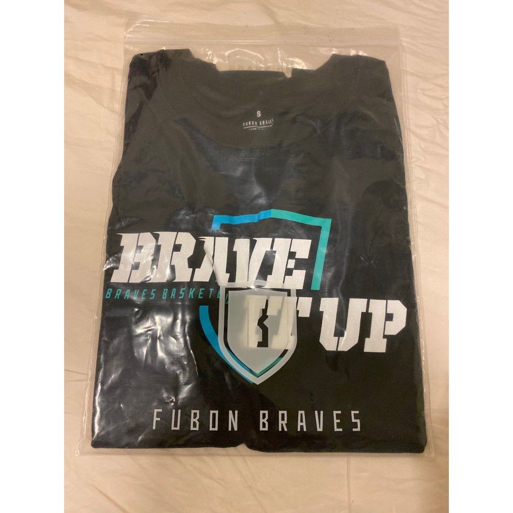 富邦勇士 FUBON BRAVES 短袖T恤 S號 簽名小方巾 籃球 週邊商品