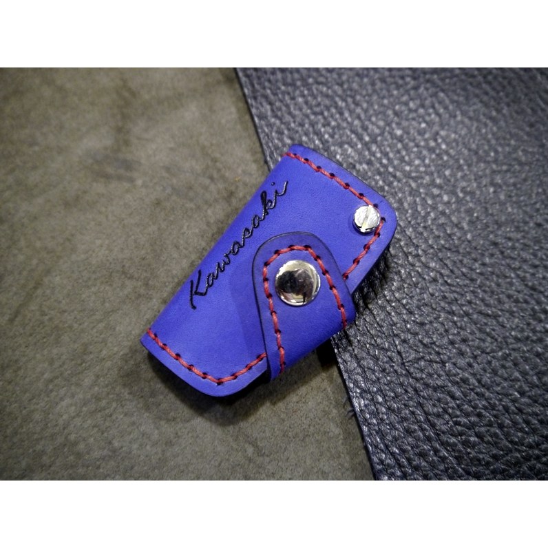 KH手工皮革工作室 MIT台灣製造全手作 Vespa偉士牌全系列車款牛皮鑰匙包 鑰匙皮套皮件手縫線皮革縫線顏色自選可燙字