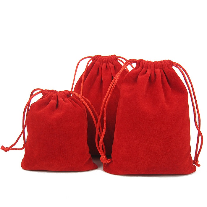 紅色 絨布袋 束口袋 首飾袋 禮品袋