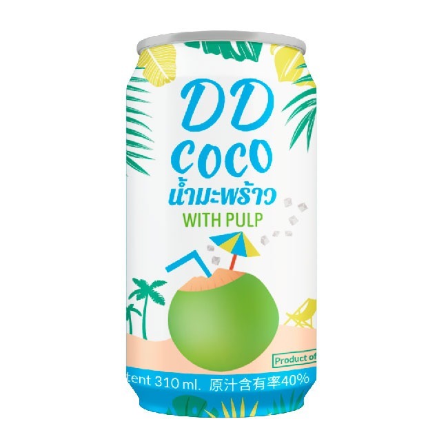 泰國 DD果粒椰子汁 310ml【零食圈】飲品 泰國椰子水 飲料