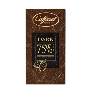 義大利Caffarel 75%黑巧克力片 80 g