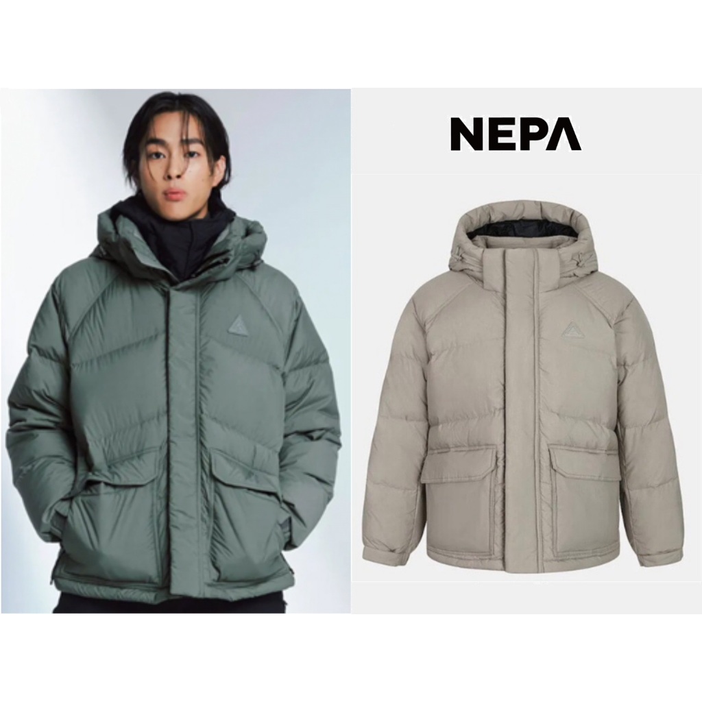 韓國 NEPA 2023新款 男裝 Hike-Rover Down Jacket 連帽鵝絨外套 防水羽絨外套
