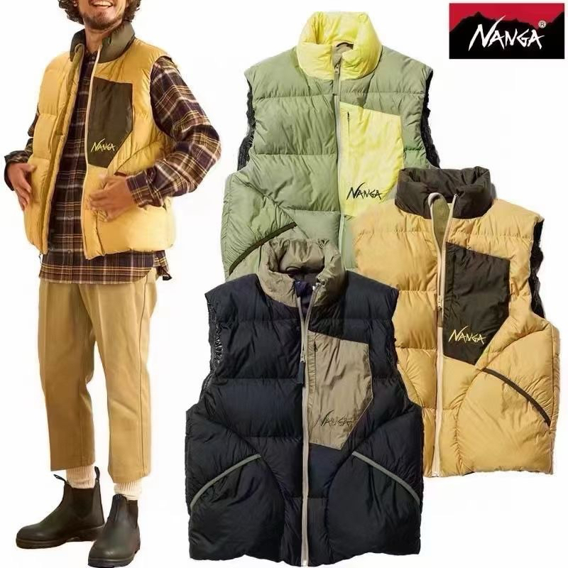 🇯🇵日本代購NANGA 23AW MAZENO RIDGE VEST 拼色 羽絨背心 潮流 滑板 日單 正品