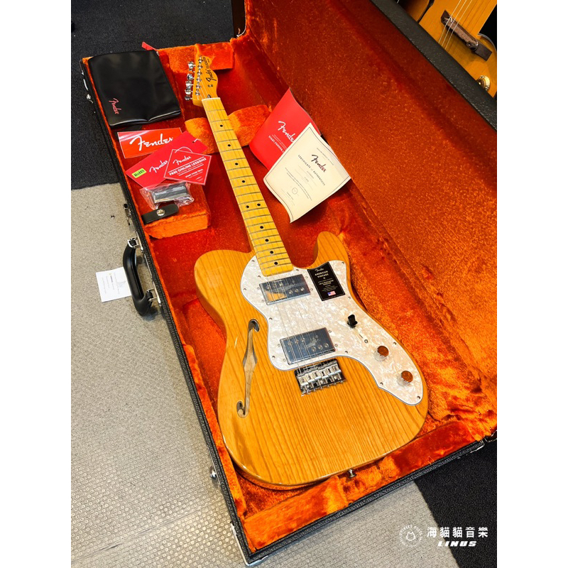 Fender American Vintage II Telecaster Thinline Aged Natural