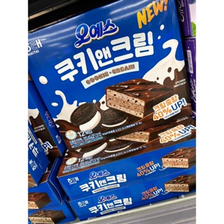 韓國 Oyes曲奇和奶油oreo 巧克力奶油夾心 巧克力派 12入