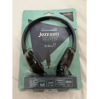 INTOPIC jazz 220 頭戴式耳機麥克風 耳麥（僅測試未使用過）