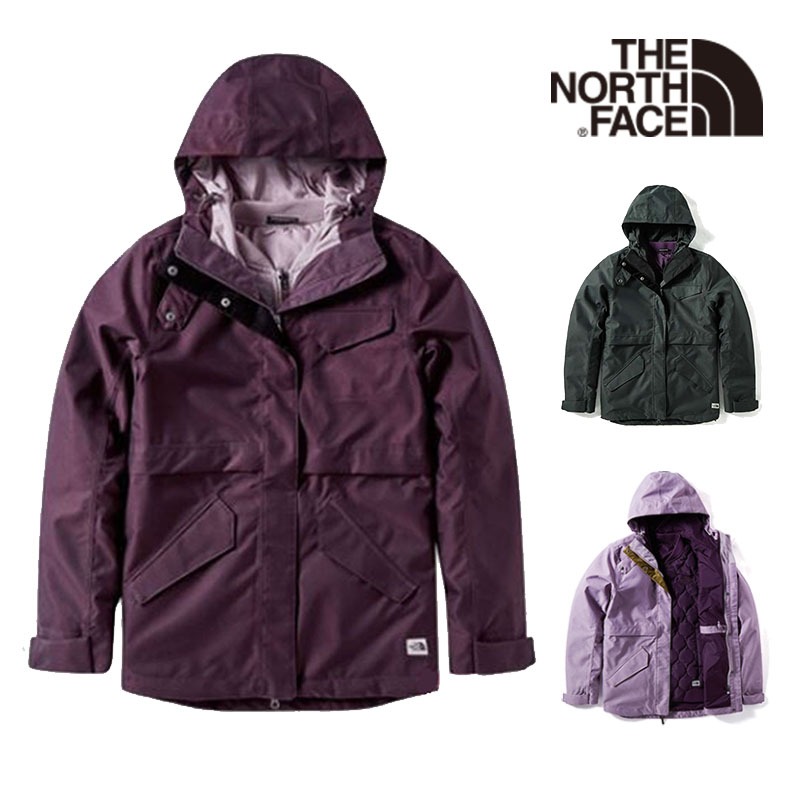 【The North Face 美國】女 DV 羽絨兩件式外套 三色 S~XXL 登山外套 保暖外套 連帽外套 3VV1