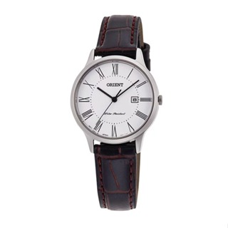[]錶子$行頭[] ORIENT 東方錶 皮革簡約經典女錶 -白面 皮帶款 (RF-QA0008S)