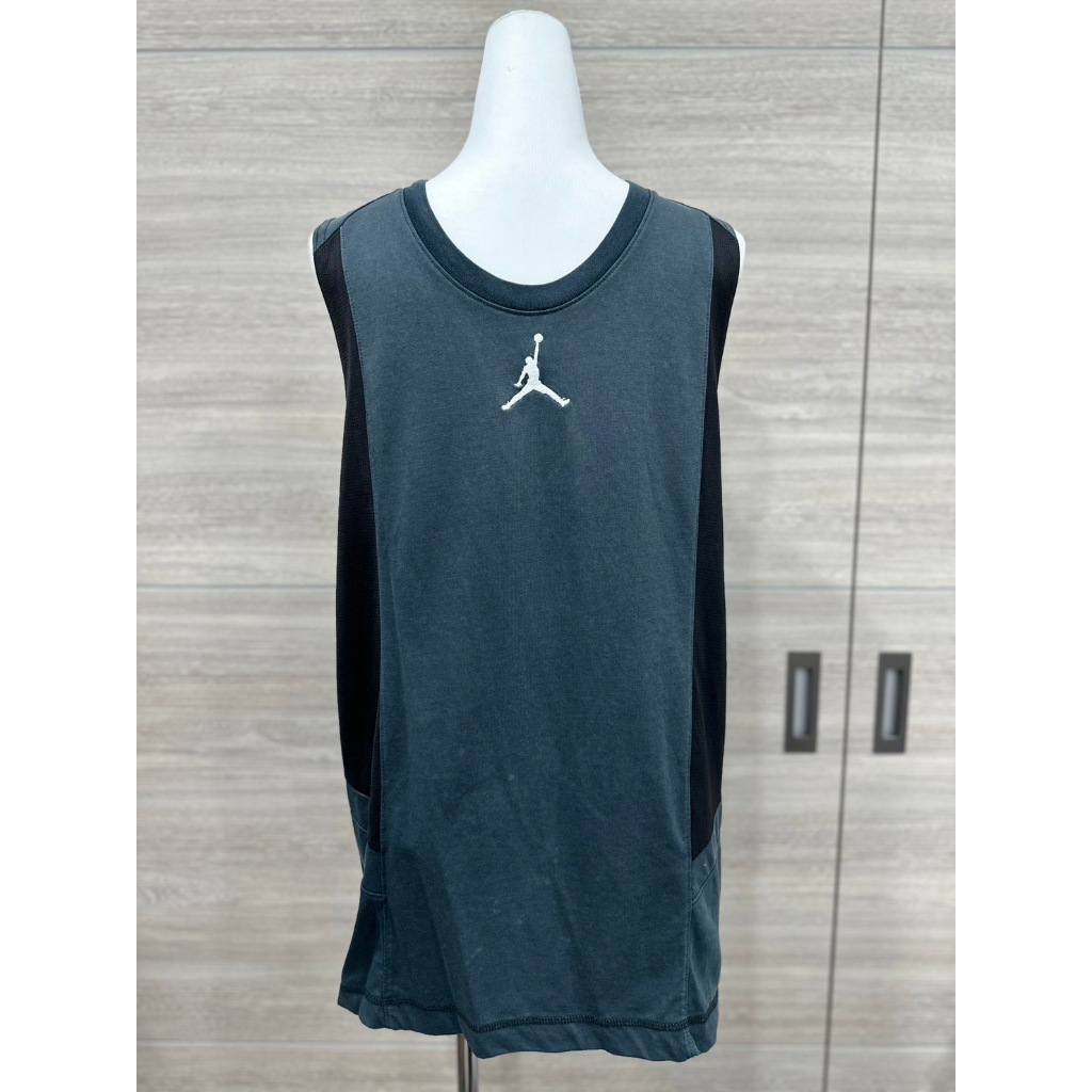 男版 Air Jordan 無袖 球衣 黑色 XL(二手商品)