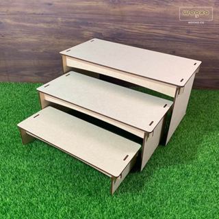 WOOXO 平臺展示架 3層組 ㄇ型 桌上型 耐重 DIY 快速拆裝攜帶 電子發票