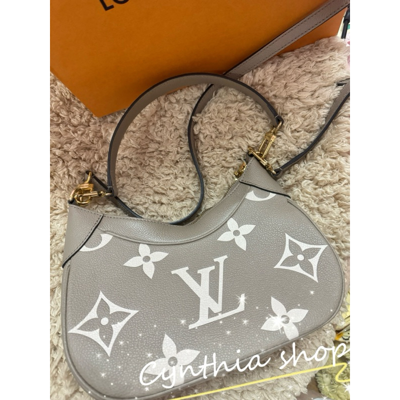 LOUIS VUITTON LV M46112/晶片斑鳩灰BAGATELLE 兩用包 肩背包 手提包