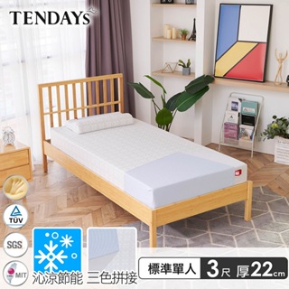 TENDAYS 包浩斯紓壓床墊3尺標準單人(22cm厚 記憶床)