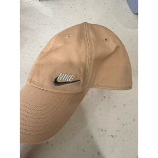 (二手超新) 粉色 Nike 基本款 鴨舌帽 帽子 運動 棉質 老帽