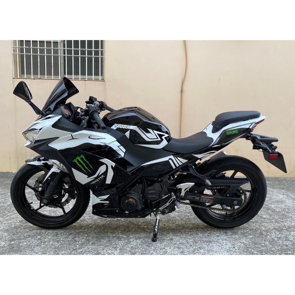 KAWASAKI NINJA400二手檔車中古車配合全額.超額.學生貸款強力過件白牌黃牌紅牌仿賽街車大型重機滿18即可辦