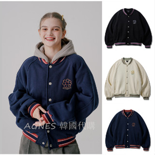 臺現 WV PROJECT 小花刷毛外套 夾克外套 棒球服外套 校服外套 保暖外套 情侶款 韓國代購