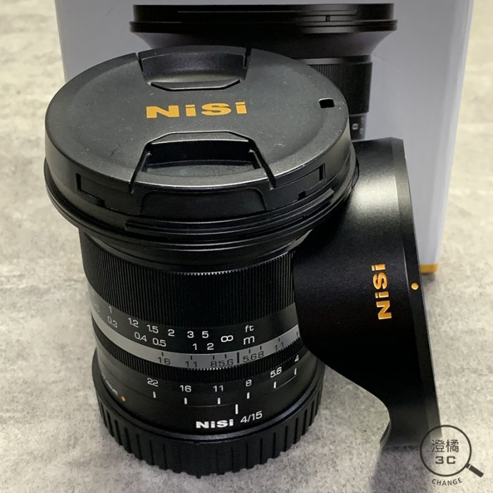 『澄橘』耐司 NISI 15mm F4 ASPH 4/15mm FOR CANON RF 黑《二手 中古》A62790