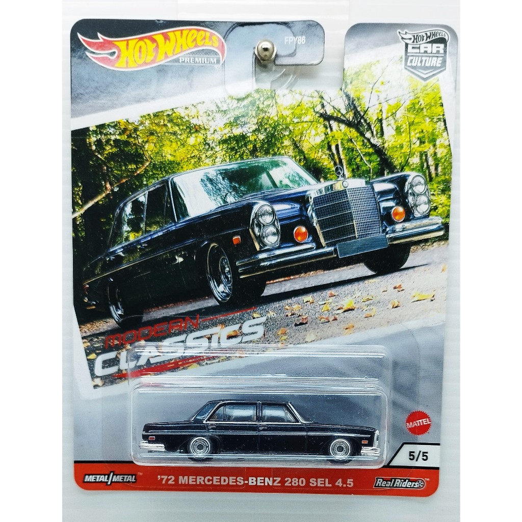 風火輪 Hot Wheels 72 MERCEDES-BENZ 280 SEL 4.5 賓士 收藏等級 黑頭車 骨董