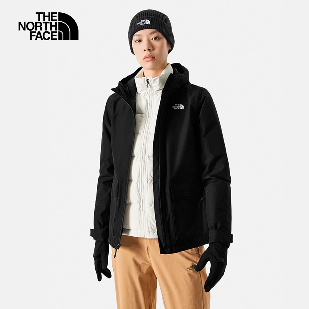 The North Face ALITIER DOWN TRI 女 防水透氣羽絨三合一外套 NF0A5AY1R0G黑/白