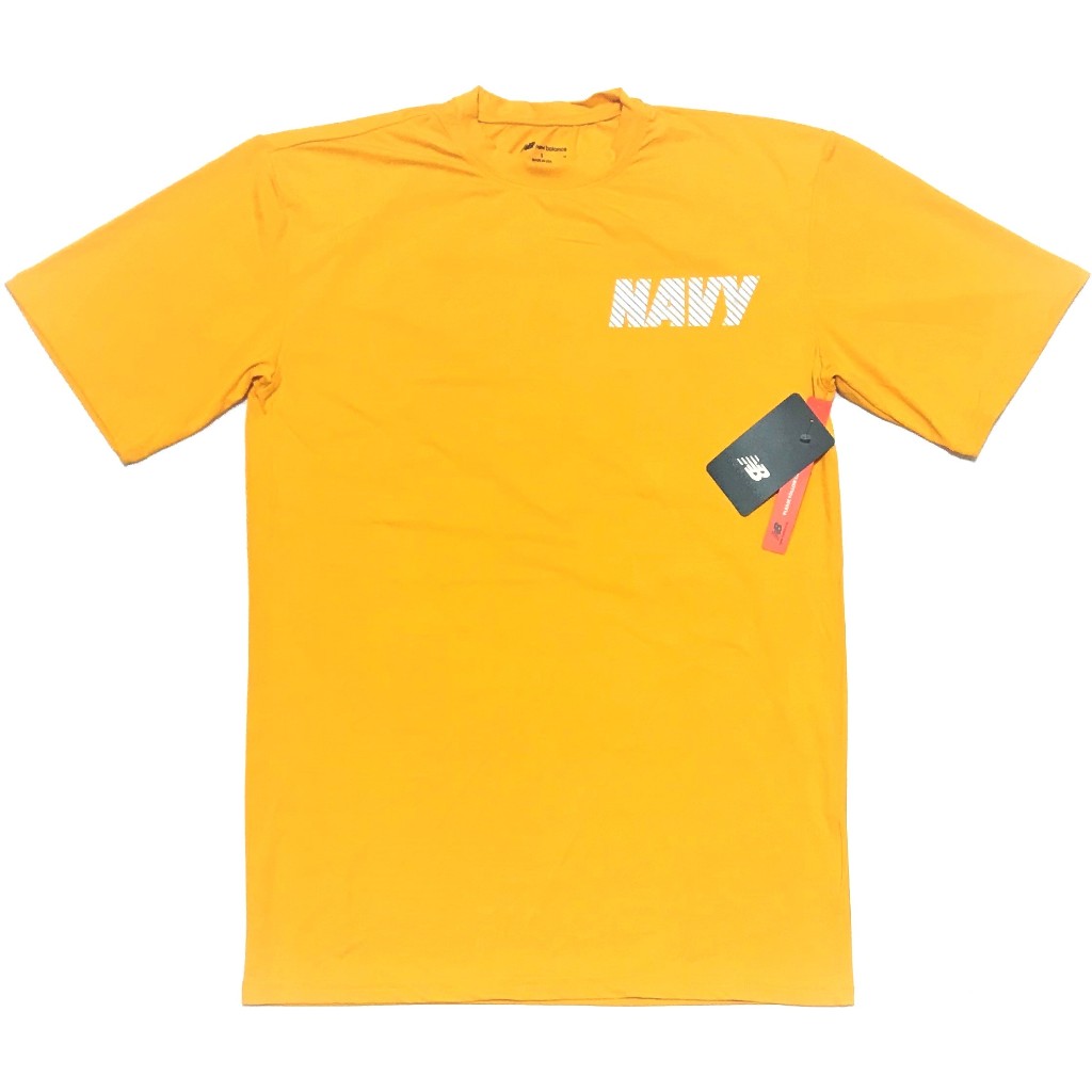 美軍公發 USN 海軍 NAVY 短袖運動服 T-SHIRT T恤 黃色 全新