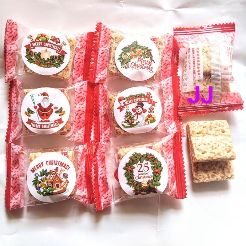 聖誕節方塊酥-台灣製造-迷你2片包-500g裝-聖誕餅乾-耶誕
