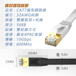 豐原好康→全新 大公司 Cat.7 SSTP 30M 超扁型 高速網路線 10Gbps→台中豐原